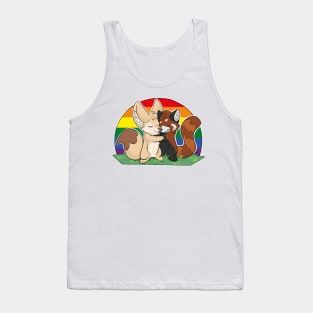 LGBTQIA+ - Fennec Fox + Red Panda Hug Tank Top